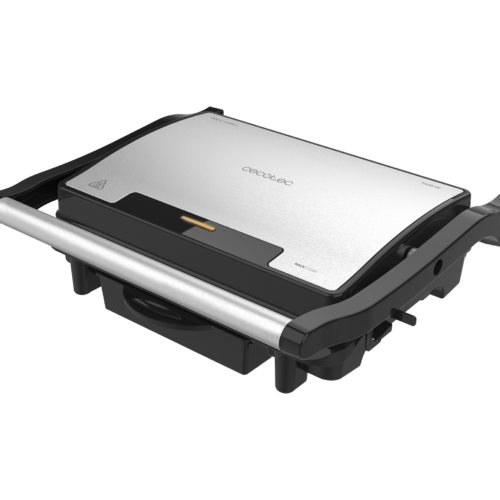 3065-Imagen-2 Imagen 2 Parrilla eléctrica de 1500 W con revestimiento RockStone y placa superior flotante. Cocinado rápido, uniforme y limpieza sencilla con bandeja recogegrasas.