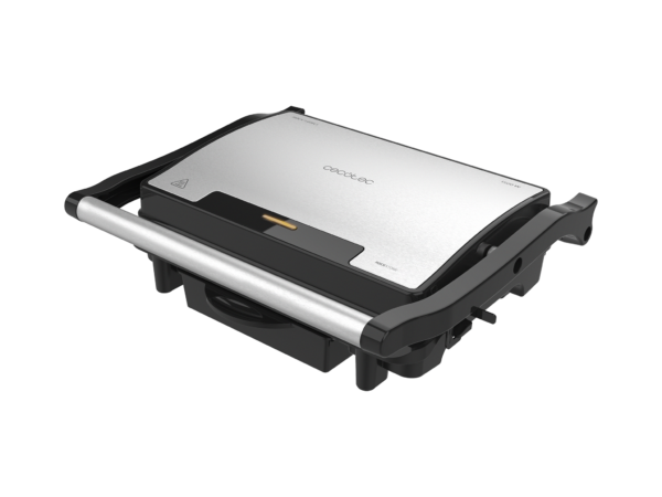 Imagen 2 Parrilla eléctrica de 1500 W con revestimiento RockStone y placa superior flotante. Cocinado rápido, uniforme y limpieza sencilla con bandeja recogegrasas.