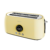 3110-Imagen-2 Imagen 2 Tostadora digital amarilla de 1500 W con 2 ranuras largas para 4 tostadas. Diseño retro, pantalla con cuenta atrás y varillas calientabollos. 3 funciones.