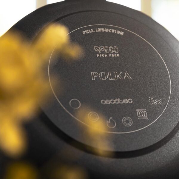 Imagen 8 Set de sartenes 20-24 cm Cecotec Polka Experience. Aluminio fundido, antiadherente Titan y fondo Full Induction. Aptas para todas las cocinas y lavavajillas.