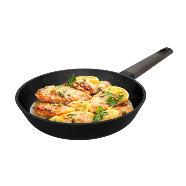 Imagen 2 Sartén Polka Excellence de 28 cm en aluminio fundido. Revestimiento antiadherente superior y fondo indeformable apto para todo tipo de cocinas y lavavajillas.