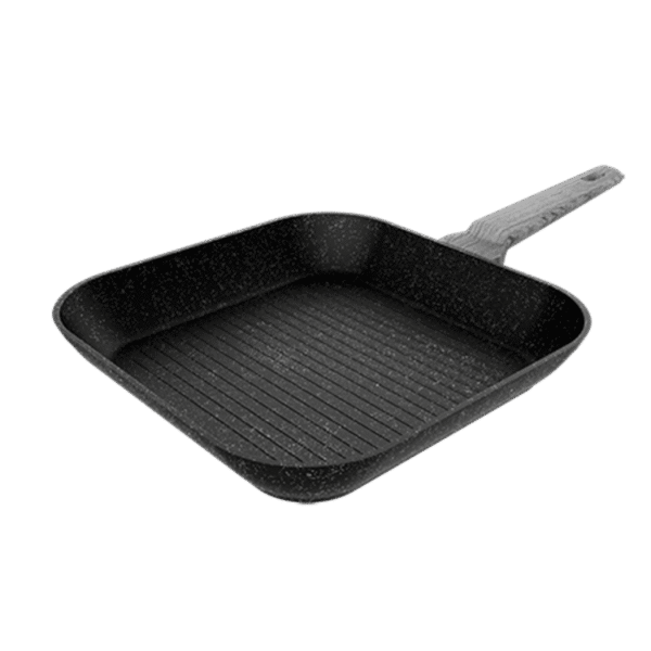 Vista frontal del Set de 6 cuchillos Cecotec Swiss Chef color negro con hojas de acero inoxidable y revestimiento cerámico en su caja original