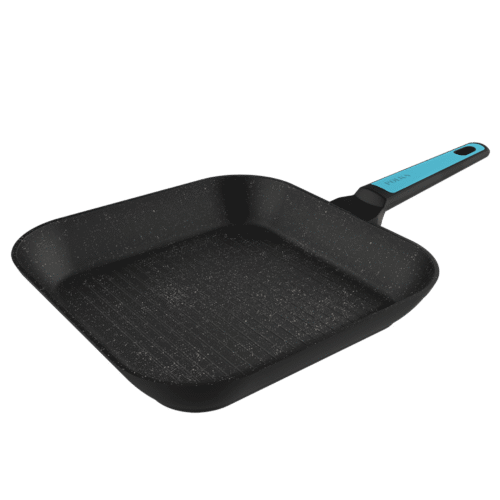 Imagen 2 Grill de 28 cm en aluminio forjado con antiadherente Teflon Platinum Plus. Fondo Full Induction apto para todo tipo de cocinas, lavavajillas y libre de PFOA.