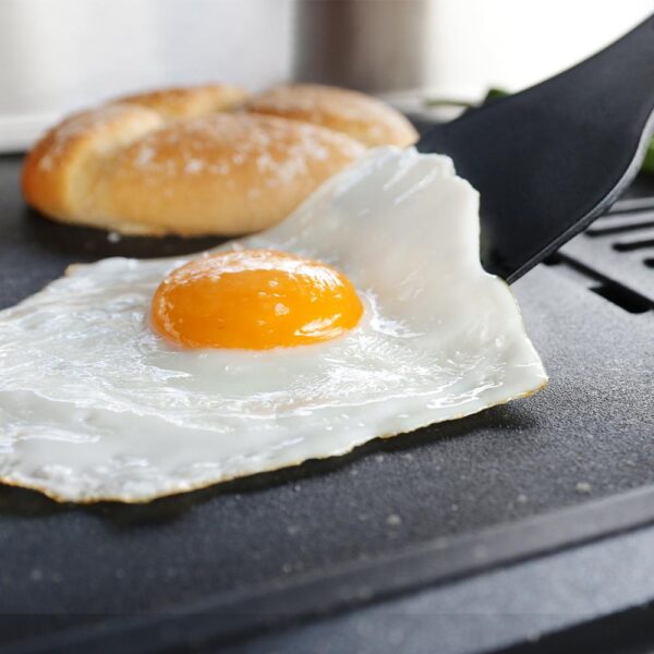 Imagen 3 Barbacoa eléctrica de sobremesa PerfectRoast 3000 Inox de CECOTEC con 3000 W, superficie mixta y revestimiento RockStone. Incluye termostato y recogegrasas.