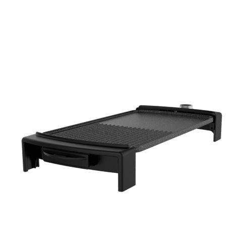 Imagen 2 Plancha eléctrica Tasty&Grill 2500 RockWater MixGrill de 2150 W. Superficie mixta con revestimiento antiadherente para cocinar carne y verduras fácilmente.