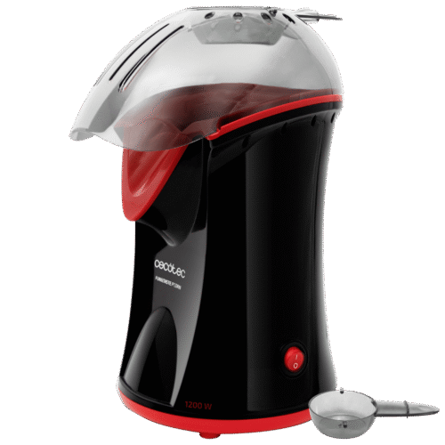 3261-Imagen-2 Imagen 2 Palomitero eléctrico de 1200 W con sistema de convección. Elabora palomitas saludables sin aceite en 2 minutos. Incluye cuchara dosificadora y fácil limpieza.