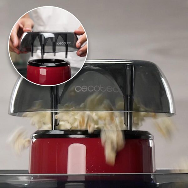 Imagen 6 Palomitero Fun&Taste P'Corn Easy de 1200 W. Sistema de cocción por aire caliente sin aceite, tazón extraíble y diseño compacto para aperitivos saludables.