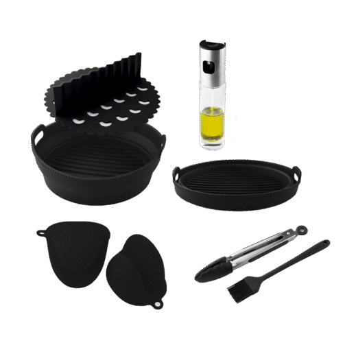 Kit de accesorios variados para freidora de aire Cecotec Cecofry de 5 a 6,5 litros con moldes y rejillas