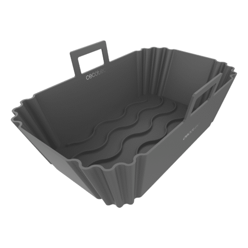 3472-Imagen-2 Imagen 2 Set de 2 moldes de silicona para freidoras de aire de 9-11L, compatible con Cecofry TwinBucket. Accesorios BPA Free, antiquemaduras y de fácil limpieza.