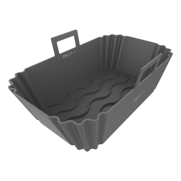 Imagen 2 Set de 2 moldes de silicona para freidoras de aire de 9-11L, compatible con Cecofry TwinBucket. Accesorios BPA Free, antiquemaduras y de fácil limpieza.