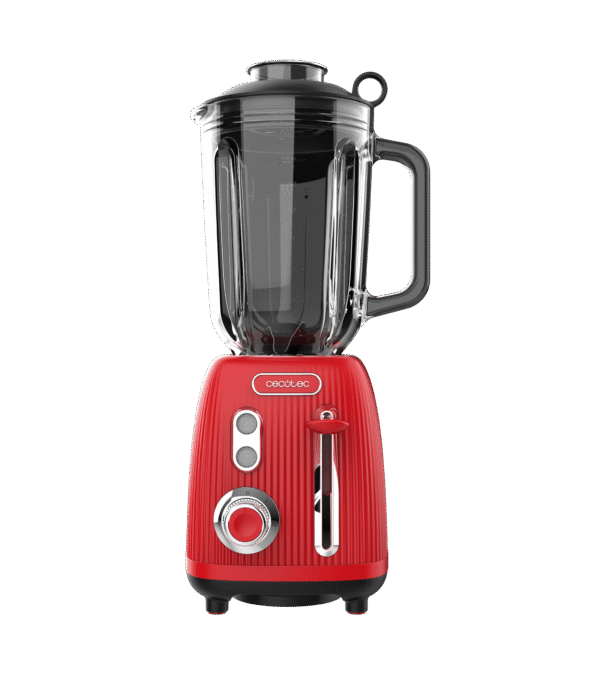 3882-Imagen-3 Imagen 3 Batidora de vaso Power Black Titanium RetroRed de 1200 W con cuchillas de titanio negro y jarra de cristal de 1,5 L para resultados profesionales.