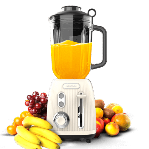 Vista frontal del microondas digital Cecotec Proclean 2500 con panel de control táctil y mando giratorio