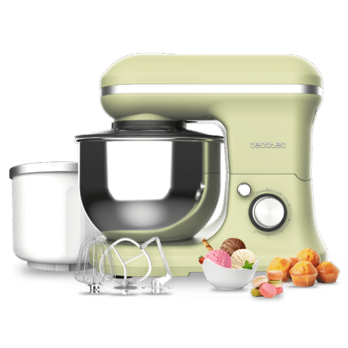 Vista frontal del microondas digital Cecotec Proclean 2500 con panel de control táctil y mando giratorio