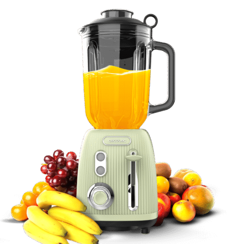 Vista frontal del microondas digital Cecotec Proclean 2500 con panel de control táctil y mando giratorio