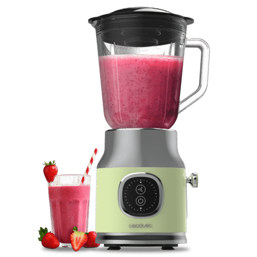 Vista frontal del microondas digital Cecotec Proclean 2500 con panel de control táctil y mando giratorio