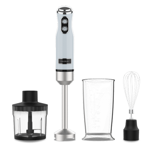 3942-Imagen-2 Imagen 2 Batidora de mano retro de 1200 W con cuchillas de titanio negro y velocidad ajustable. Resultados profesionales con un diseño vintage exclusivo en color azul.