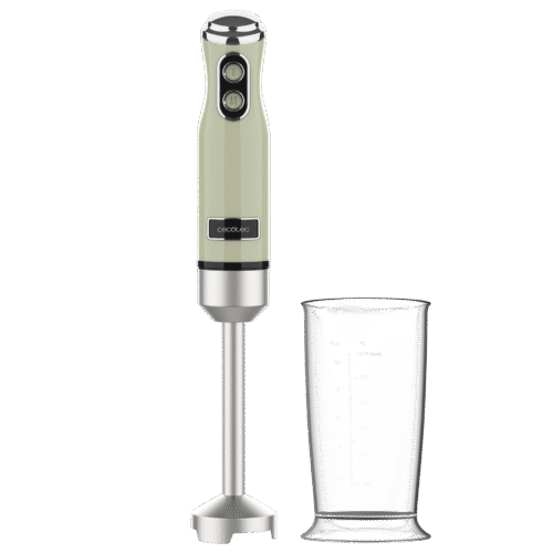 3945-Imagen-2 Imagen 2 Batidora de mano Power RetroGreen 1200MAX de Cecotec. 1200 W de potencia, cuchillas de titanio negro y diseño retro para batidos y mezclas perfectas en segundos.