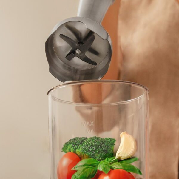 Imagen 4 Batidora de mano Power RetroGreen 1200MAX Cream&Crush con 1200 W, cuchillas de titanio negro y diseño retro. Potencia y estilo para resultados perfectos.