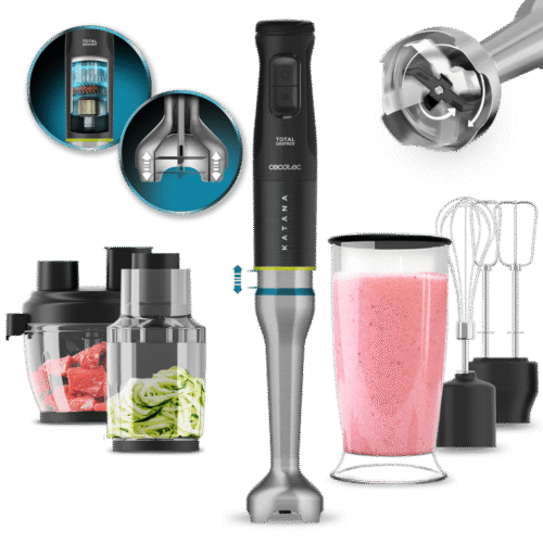 Vista frontal del microondas digital Cecotec Proclean 2500 con panel de control táctil y mando giratorio