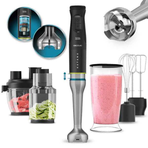 Vista frontal del microondas digital Cecotec Proclean 2500 con panel de control táctil y mando giratorio