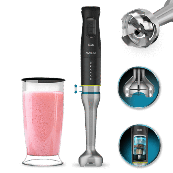 Vista frontal del microondas digital Cecotec Proclean 2500 con panel de control táctil y mando giratorio