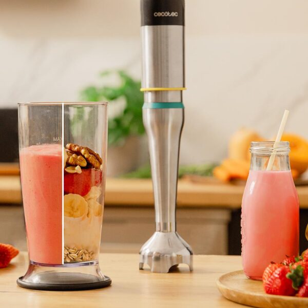 Imagen 4 Batidora de mano Katana 15 Chop B de 1500 W con pie XL, 21 velocidades y tecnología Perreo Move. Incluye picadora, varillas y vaso medidor con tapa.
