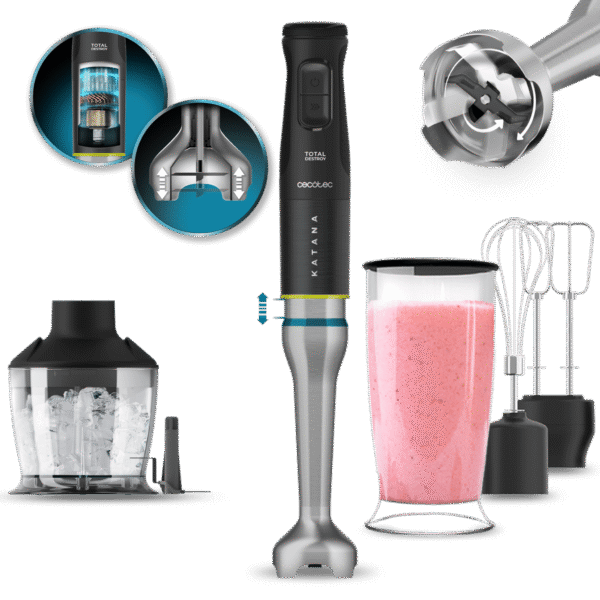 Vista frontal del microondas digital Cecotec Proclean 2500 con panel de control táctil y mando giratorio