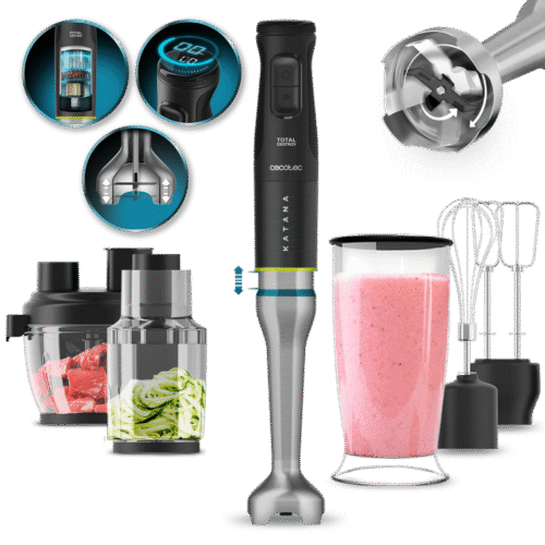 Vista frontal del microondas digital Cecotec Proclean 2500 con panel de control táctil y mando giratorio