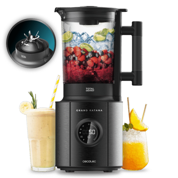 Vista frontal del microondas digital Cecotec Proclean 2500 con panel de control táctil y mando giratorio