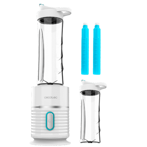 3987-Imagen-2 Imagen 2 Batidora de smoothies Cecotec Power Titanium 500 EasyGo con 500 W, 4 cuchillas de titanio negro y vaso portátil de 600 ml para batidos rápidos y sanos.