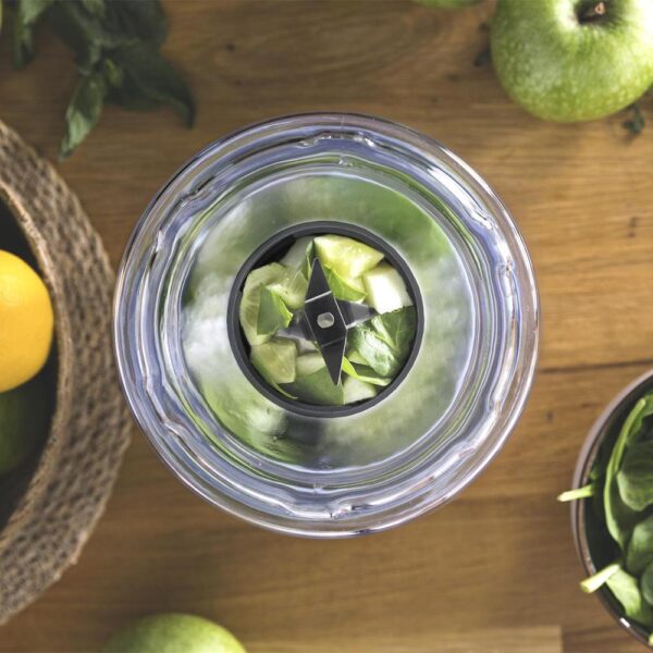 Imagen 5 Batidora de smoothies Cecotec Power Titanium 500 EasyGo con 500 W, 4 cuchillas de titanio negro y vaso portátil de 600 ml para batidos rápidos y sanos.