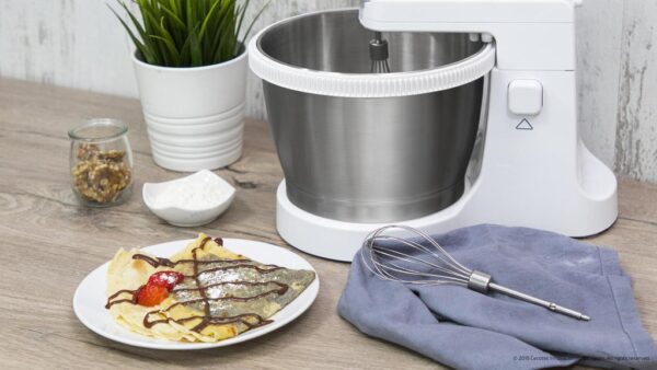 4122-Imagen-3 Imagen 3 Batidora de varillas Cecotec PowerTwist 500 Steel con 500 W, bol autogiratorio de 3,5 L, 5 velocidades y función Turbo para repostería y mezclas perfectas.