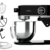 Imagen 2 Batidora amasadora Twist&Fusion 4000 Luxury Black con motor DC de 800 W, cuerpo de aluminio fundido y bol de 5,2 L. Ideal para repostería profesional en casa.