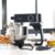Imagen 7 Batidora amasadora Twist&Fusion 4000 Luxury Black con motor DC de 800 W, cuerpo de aluminio fundido y bol de 5,2 L. Ideal para repostería profesional en casa.