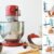 Imagen 4 Batidora amasadora Cecotec Twist&Fusion 4000 Luxury Red de 800 W con motor DC, cuerpo de aluminio fundido, 8 velocidades y bol de acero inoxidable de 5,2 litros.