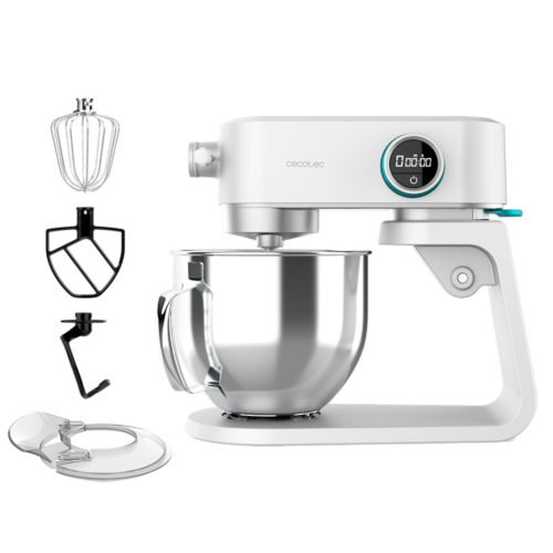 Vista frontal del microondas digital Cecotec Proclean 2500 con panel de control táctil y mando giratorio