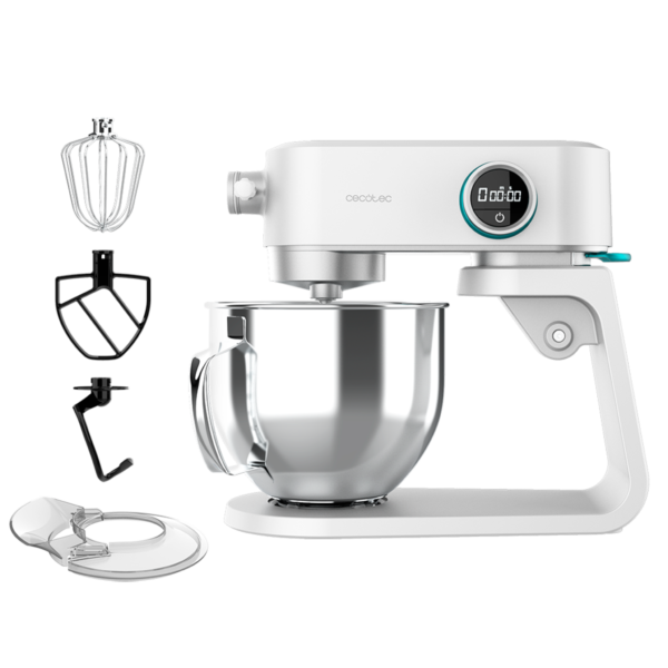 Vista frontal del microondas digital Cecotec Proclean 2500 con panel de control táctil y mando giratorio