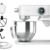 Imagen 2 Batidora amasadora Cecotec Twist&Fusion 4000 Luxury White con motor DC de 800W, cuerpo de aluminio fundido, 8 velocidades y bol de acero inoxidable de 5,2 L.