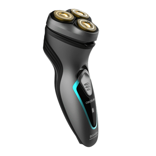 Imagen 2 Afeitadora rotativa Bamba PrecisionCare Titanium PerfectCut con cuchillas de acero inoxidable y titanio, cabezal 3D y 40 minutos de autonomía.