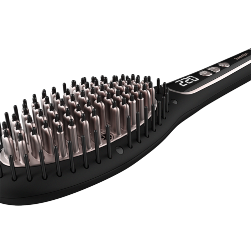 Imagen 2 Cepillo alisador Bamba InstantCare 900 Perfect Brush con 61 W, revestimiento de queratina, aceite de argán e ión real para un cabello suave y sin encrespamiento.