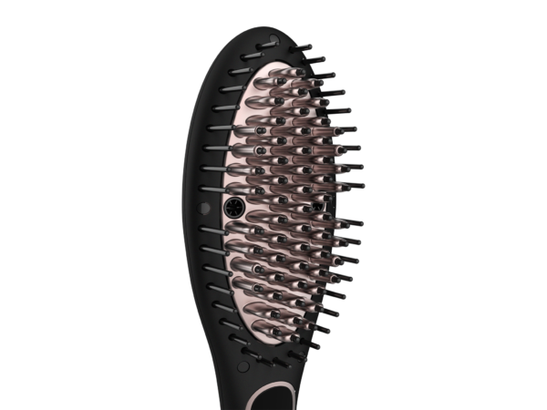 Imagen 4 Cepillo alisador Bamba InstantCare 900 Perfect Brush con 61 W, revestimiento de queratina, aceite de argán e ión real para un cabello suave y sin encrespamiento.