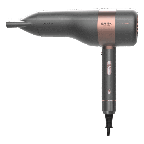 Imagen 2 Secador de pelo iónico Bamba IoniCare 6000 RockStar Vision con motor digital de 2000 W, pantalla LCD, 5 ajustes de temperatura y tecnología Real Ion para brillo.