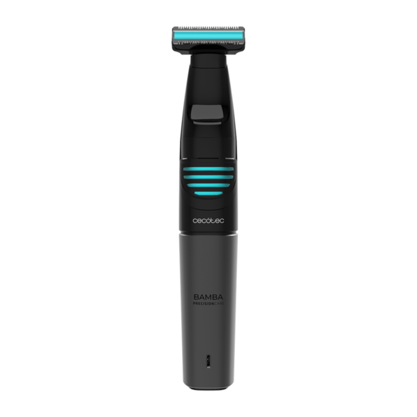 Imagen 2 Trimmer Bamba PrecisionCare Extreme 5-In-1 de Cecotec. Recortadora resistente al agua con batería de litio, carga rápida y 5 accesorios para cara y cuerpo.