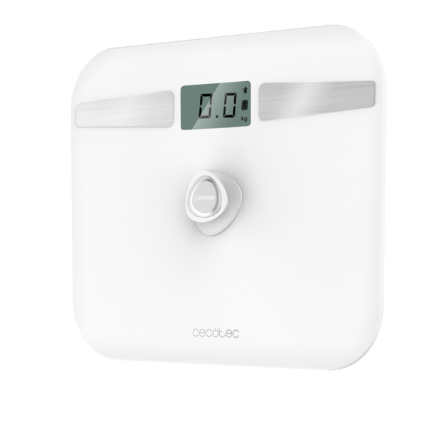 Imagen 4 Báscula de baño Cecotec EcoPower 10200 Smart Healthy White sin pilas. Conexión App, vidrio templado y sensores de alta precisión para un control exacto.