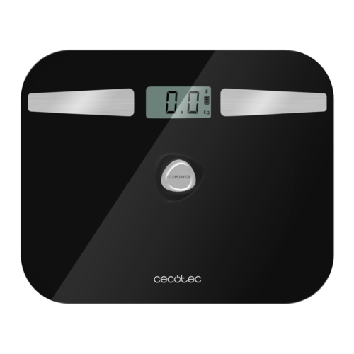 Imagen 2 Báscula de baño Cecotec Surface Precision EcoPower 10200 Smart Healthy Black sin pilas. Vidrio templado, alta precisión y conexión APP para control de peso.