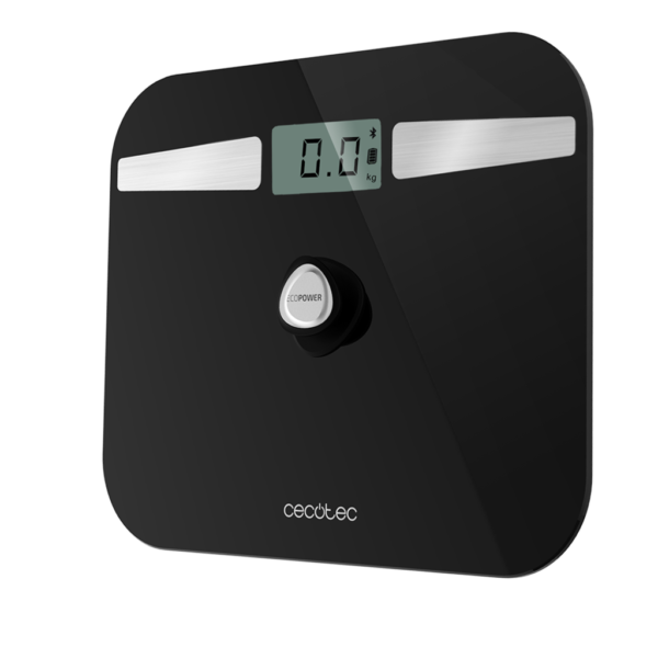 Imagen 4 Báscula de baño Cecotec Surface Precision EcoPower 10200 Smart Healthy Black sin pilas. Vidrio templado, alta precisión y conexión APP para control de peso.