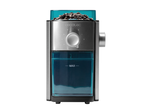 Imagen 2 Molinillo de café SteelMill 2000 Adjust con 150 W, muelas planas y 17 niveles de molienda. Depósito de 250 g y cuerpo de acero inoxidable de alta calidad.