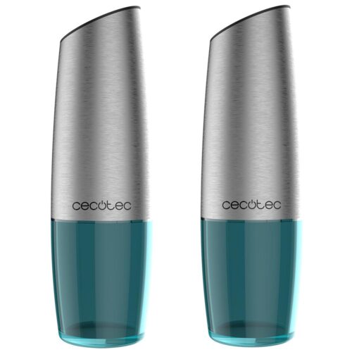 4283-Imagen-2 Imagen 2 Pack de 2 molinillos eléctricos Cecotec InstantMill Gravity Duo con función de gravedad, luz LED, molienda ajustable y acabados en acero inoxidable de alta calidad.