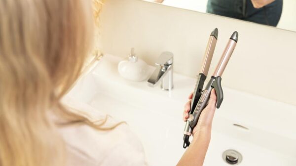 Imagen 6 Plancha de pelo Bamba RitualCare 1000 Ceramic 2in1 de 82 W con revestimiento de queratina y aceite de argán. Calentamiento rápido y diseño para alisar y rizar.