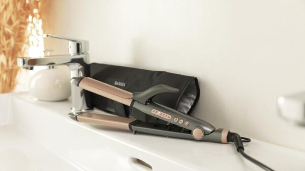 Imagen 7 Plancha de pelo Bamba RitualCare 1000 Ceramic 2in1 de 82 W con revestimiento de queratina y aceite de argán. Calentamiento rápido y diseño para alisar y rizar.